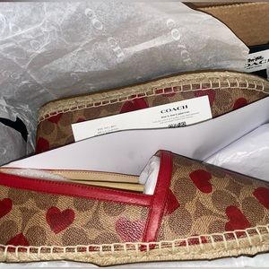 Coach Collins Valentine Electric Red Espadrille